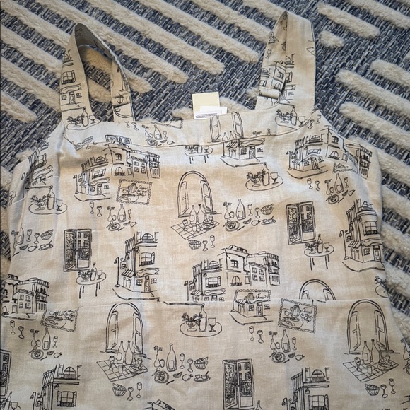 Abercrombie & Fitch Cream Graphic Dress - Picture 4 of 8